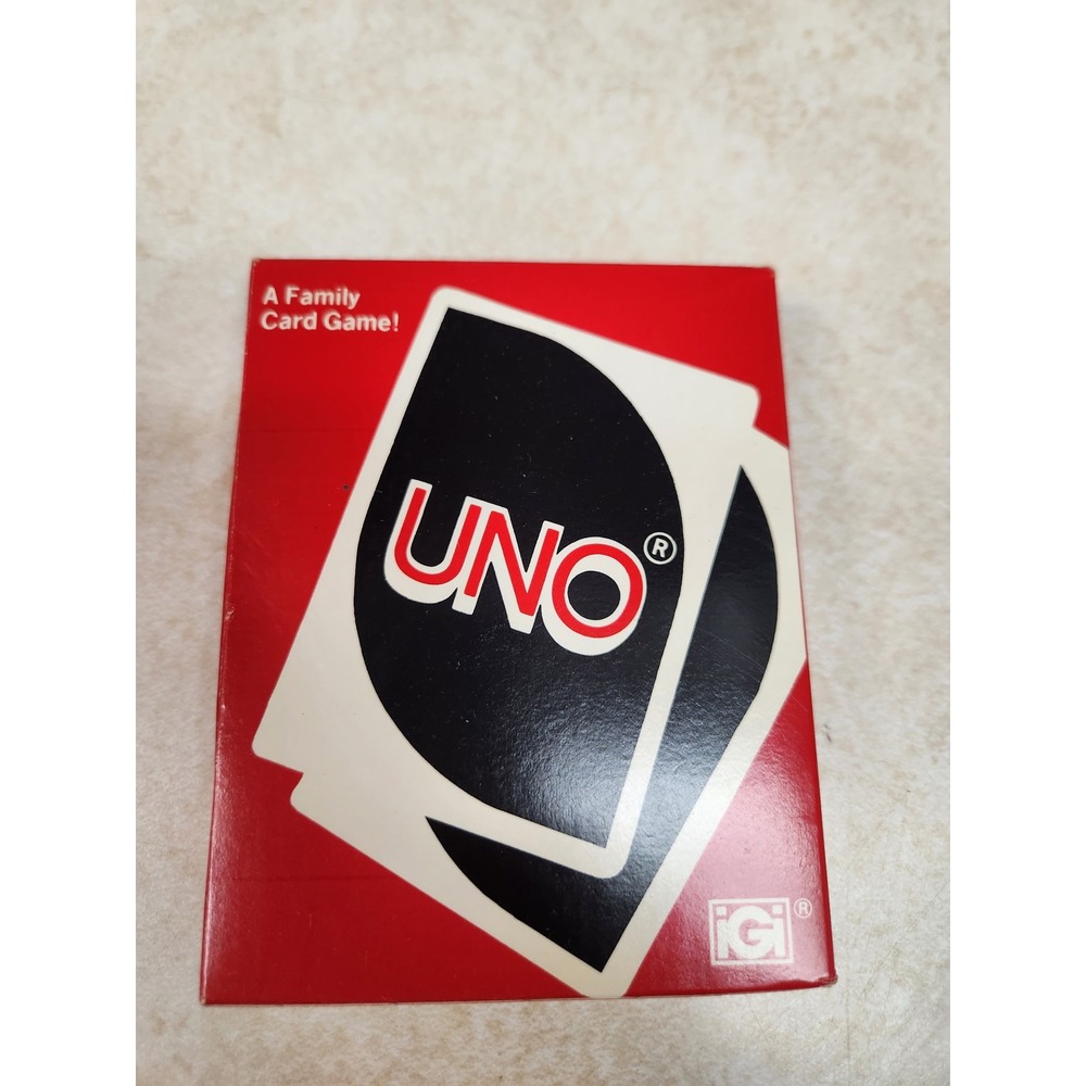 Vintage 1979 Uno Card Game International Games Inc IGI Original Red Box Retro